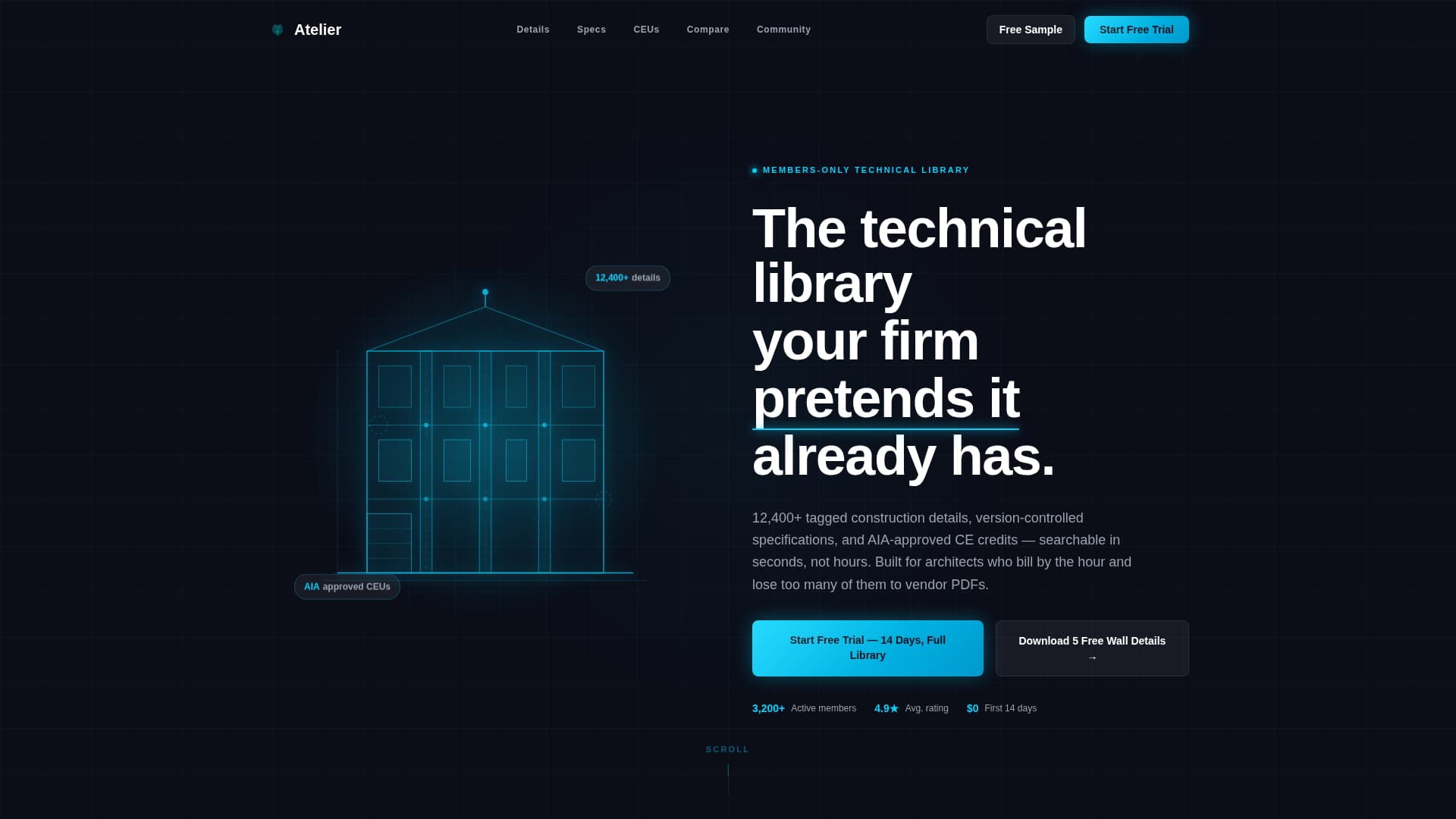 Atelier - Exclusive Architecture Landing Page Template
