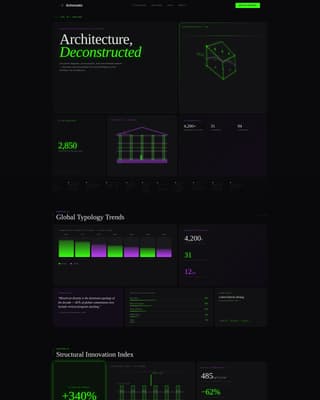 Schematic - Dynamic Architecture Landing Page Template
