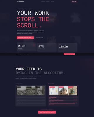 Formwork - Bold Architecture Landing Page Template