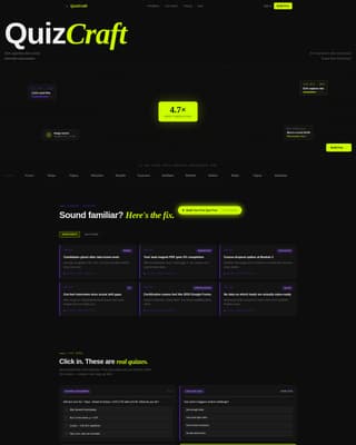 Assess - Powerful Quiz Builder Landing Page Template
