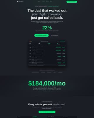 Recapture - High-Converting Dealership Landing Page Template