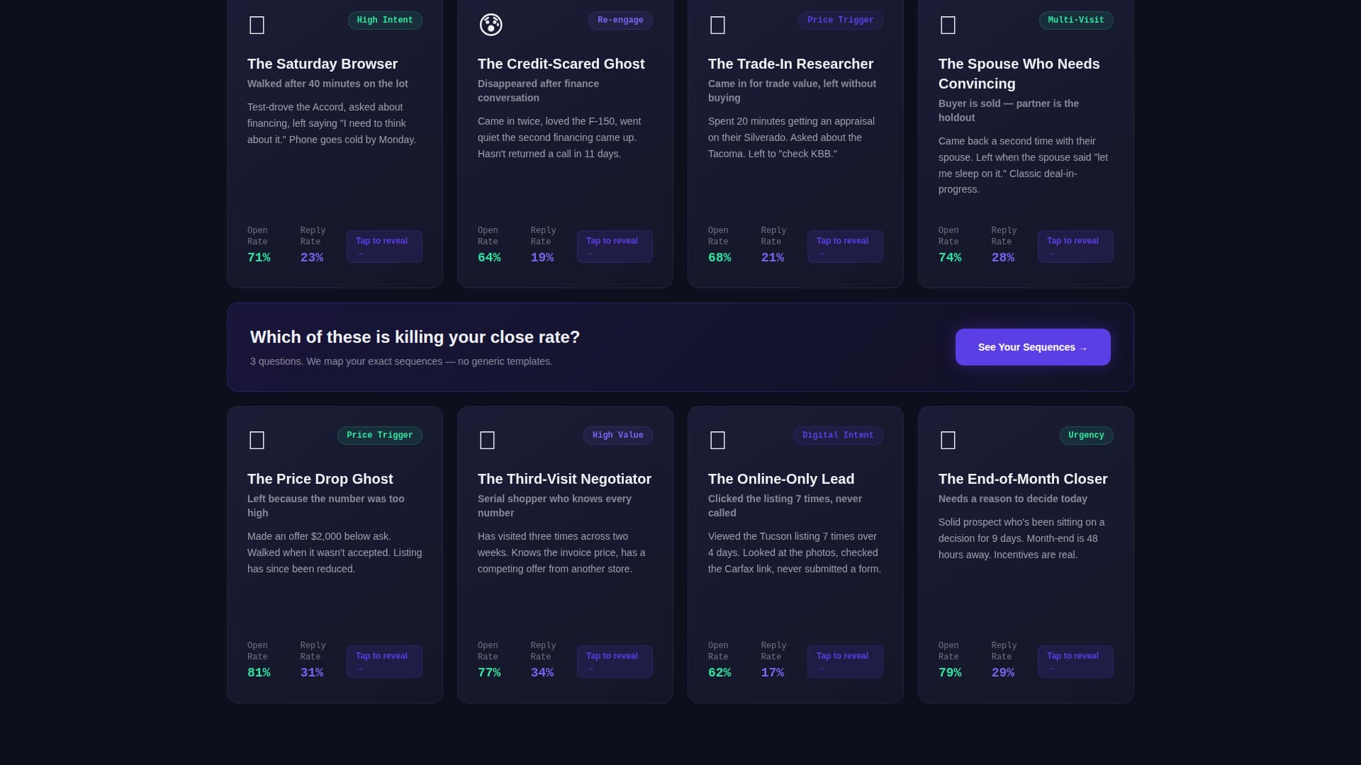 Followup - High-Converting Dealer Landing Page Template