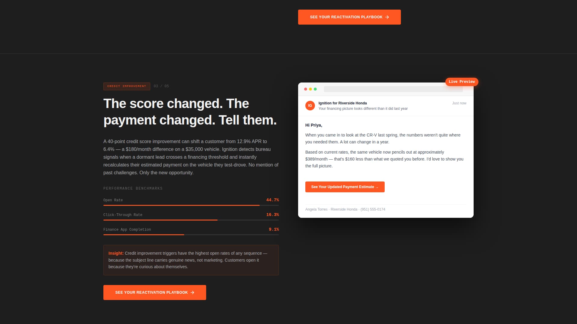 Ignition - High-Performance Dealer Landing Page Template