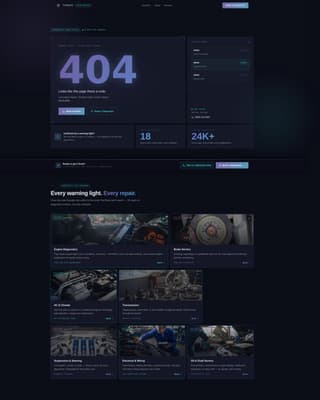 Torque - Diagnostic Autorepair Landing Page Template