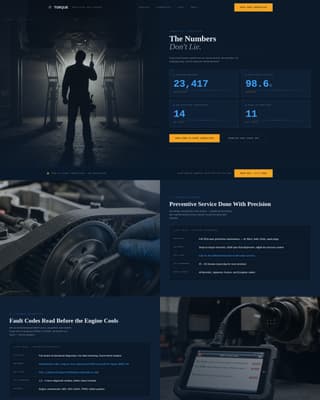 Torque - Precision Autorepair Landing Page Template