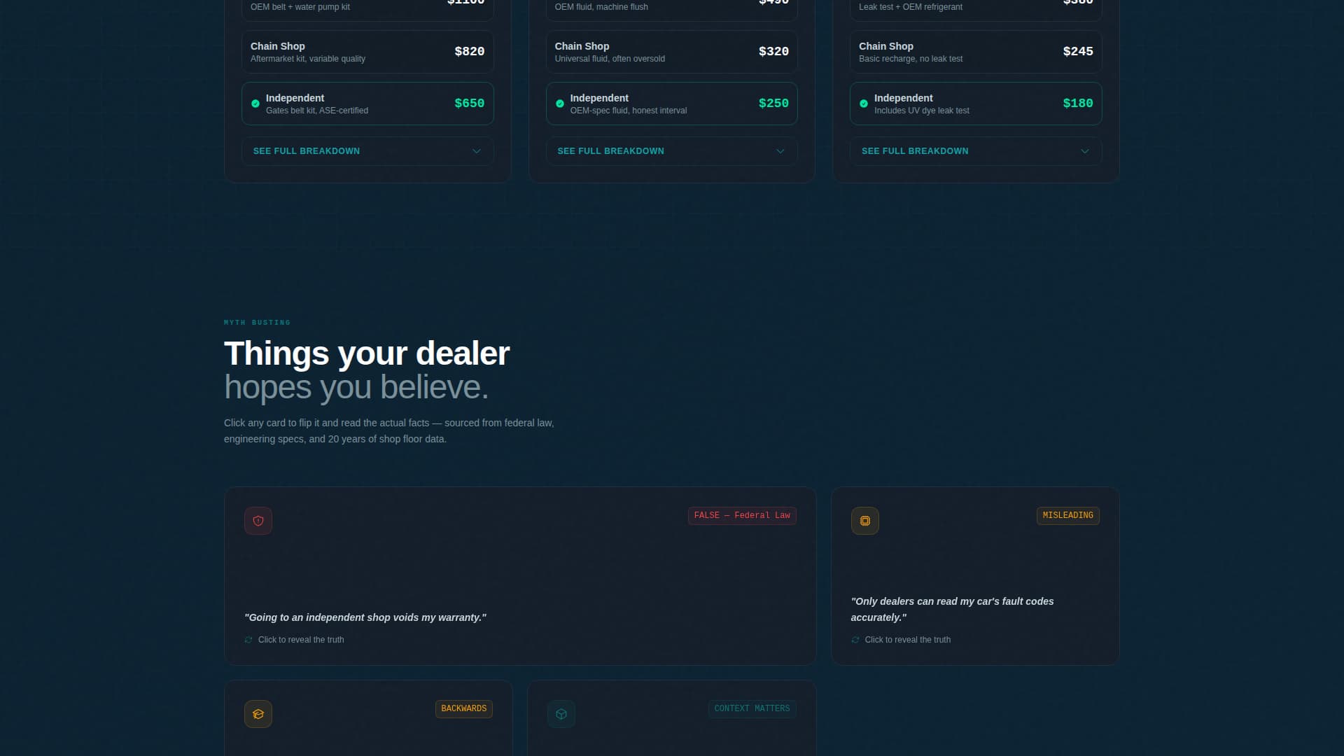 Auto Repair Shop Blog Website Template
