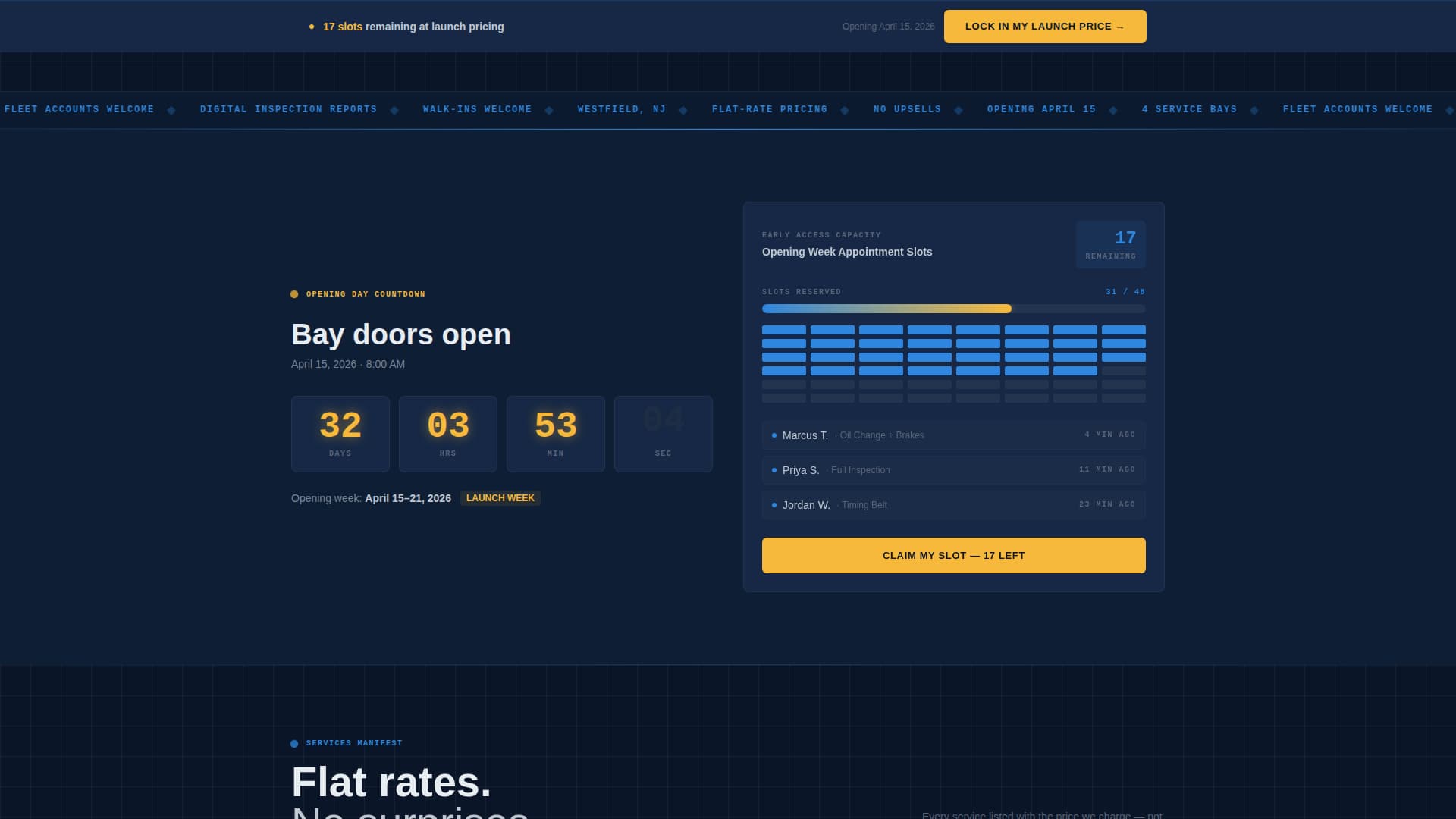 Torque - High-Voltage Auto Repair Landing Page Template