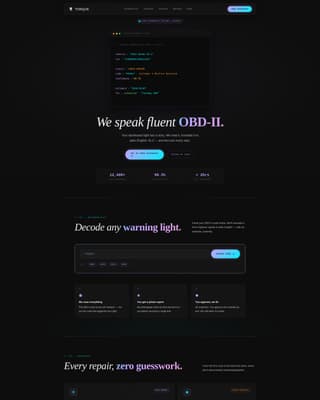 Auto Repair Shop Specialist Booking Website Template