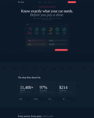Torque - Dynamic Autorepair Landing Page Template