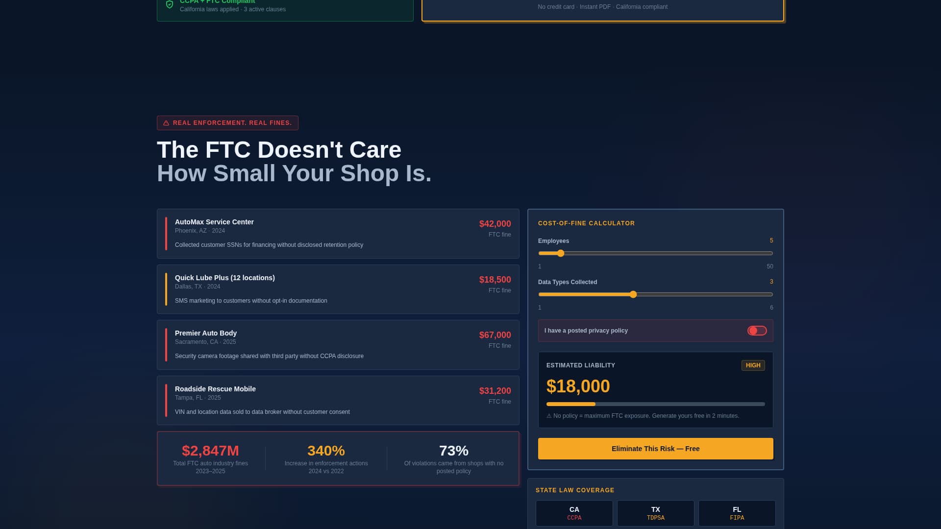 Garageguard - Powerful Privacy Landing Page Template