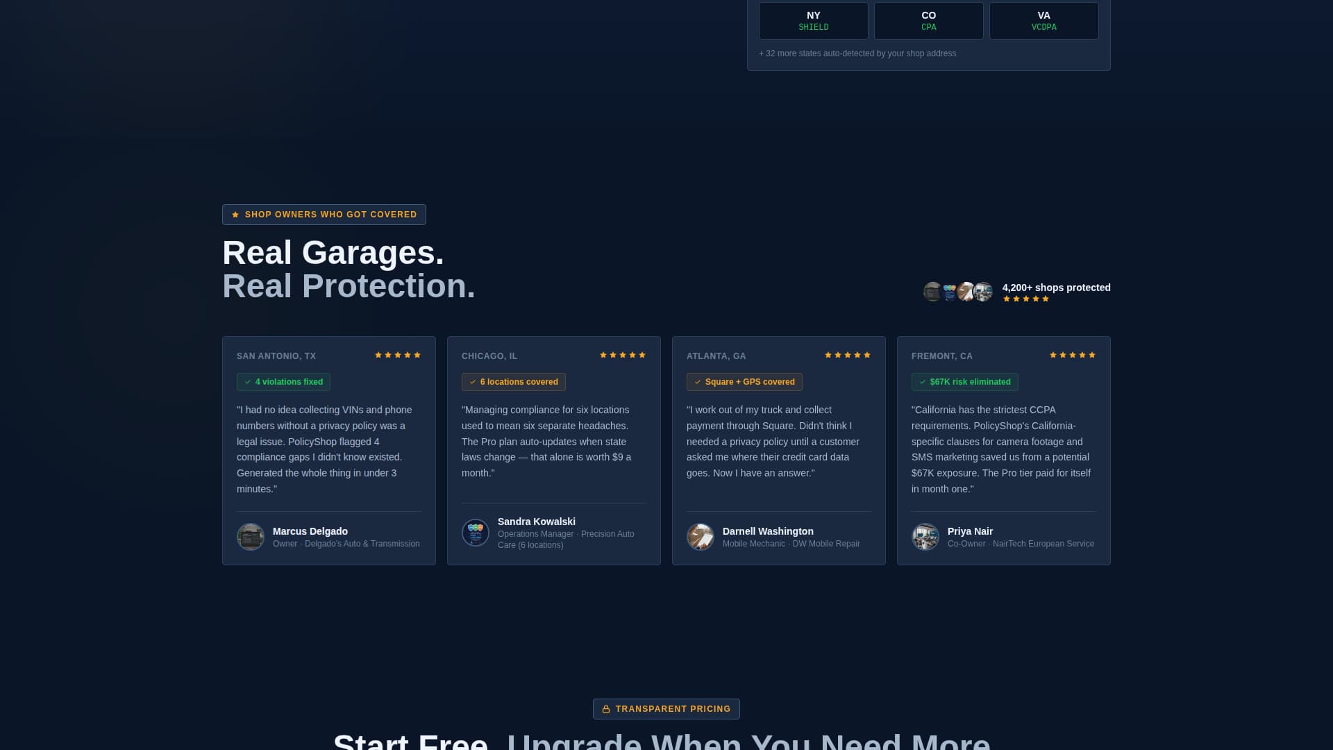 Garageguard - Powerful Privacy Landing Page Template