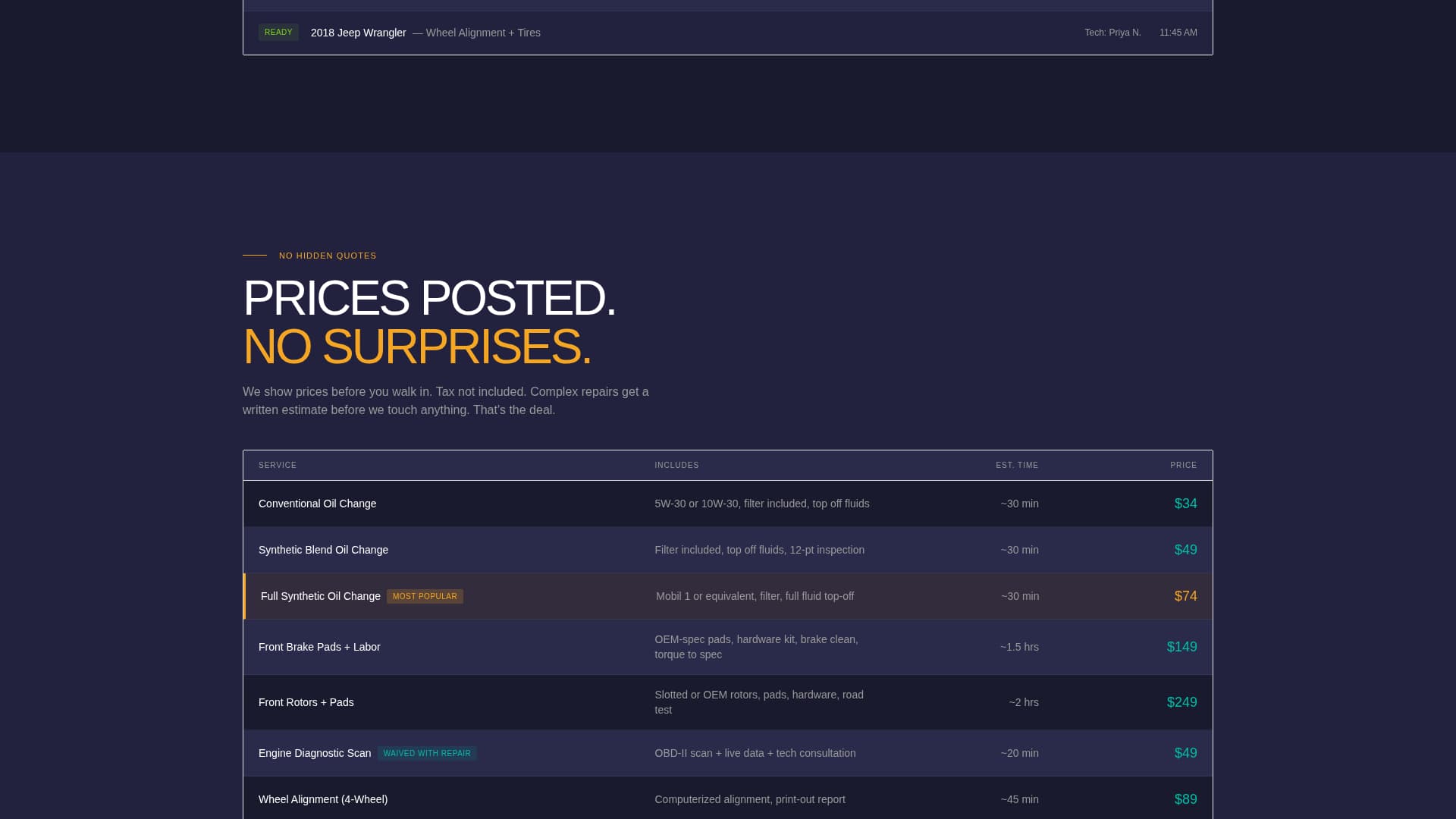 Torque - Bold Autorepair Landing Page Template