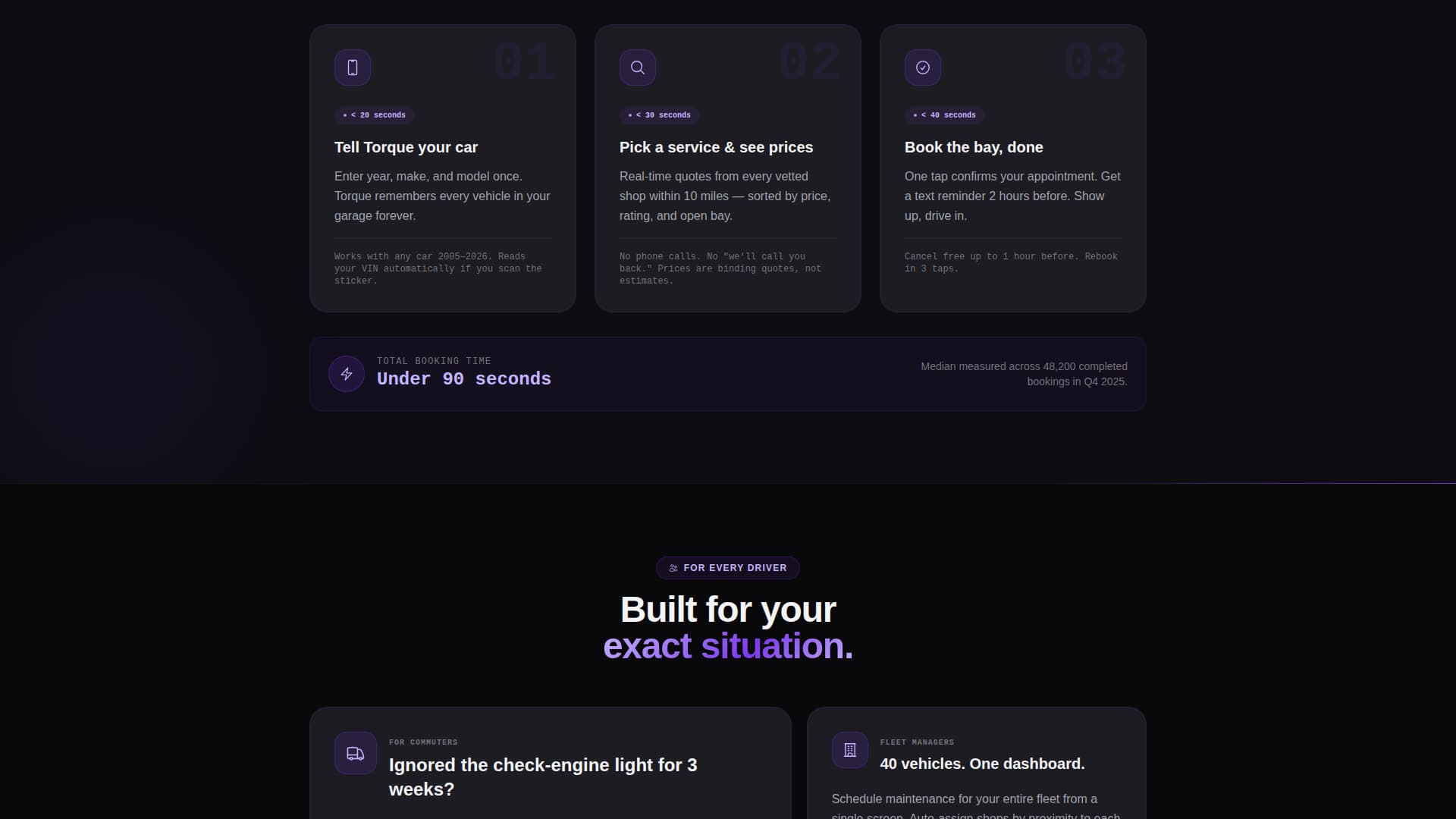Torque - Instant Autoservice Landing Page Template