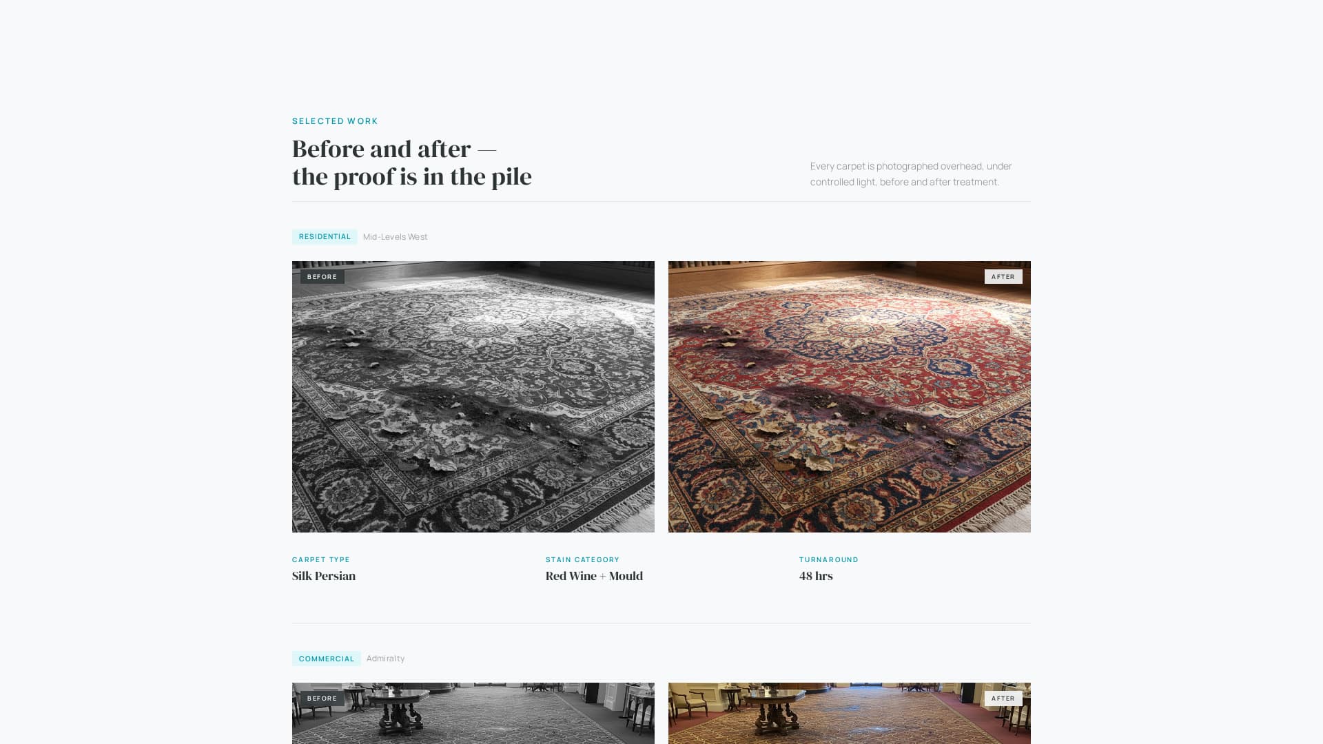Fibre - Premium Carpetcleaning Landing Page Template