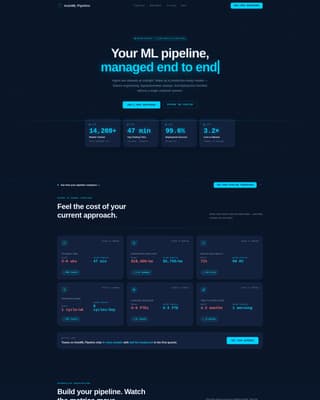 AutoML - Powerful Pipeline Landing Page Template