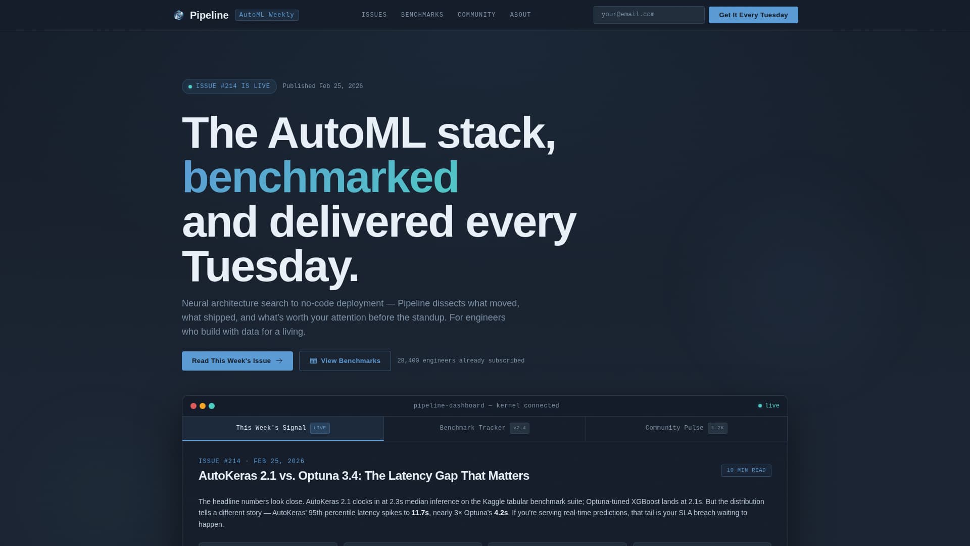 Pipeline - Powerful AutoML Landing Page Template