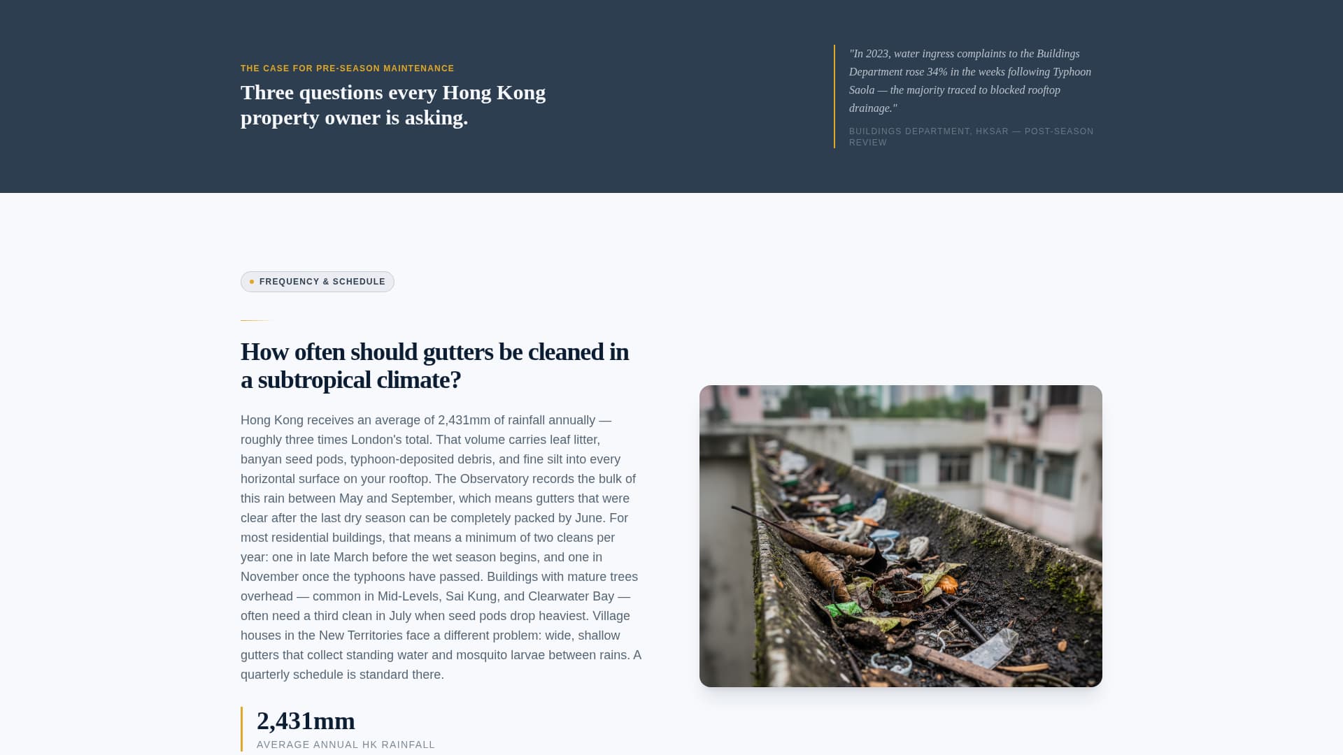 Gutterhk - Authoritative Drainage Landing Page Template