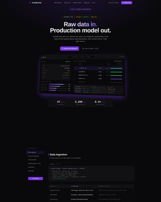 AutoML - Instant Model Training Landing Page Template