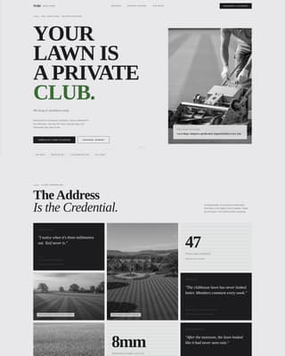 Turf - Prestigious Lawncare Landing Page Template