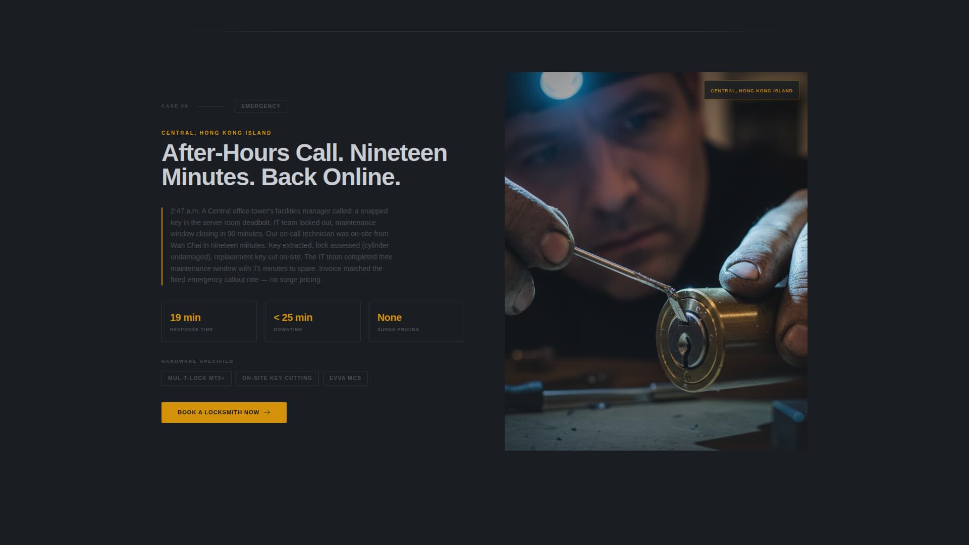 Keyway - Precision Locksmith Landing Page Template