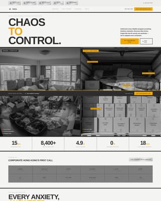 Shift — Professional Commercial Movers Landing Page Template