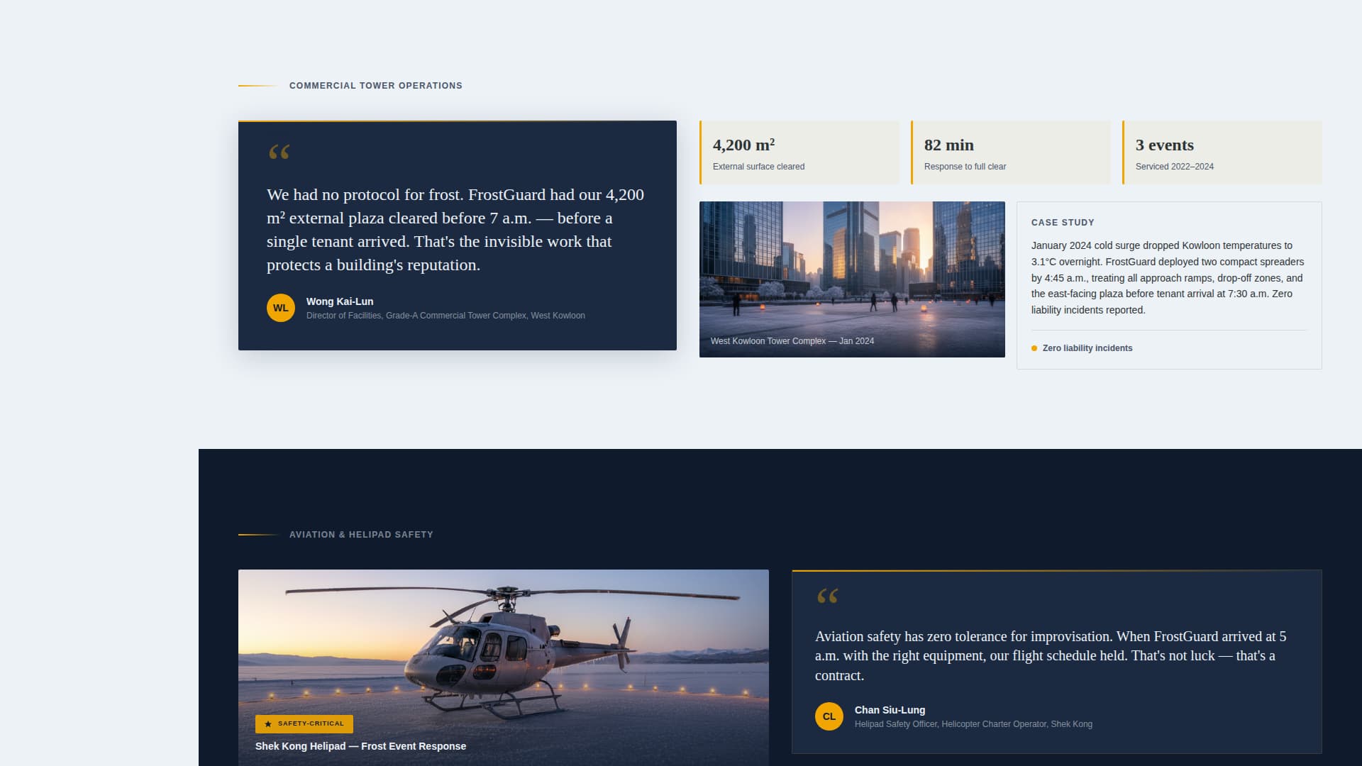 Frostguard - Urgent Snowremoval Landing Page Template
