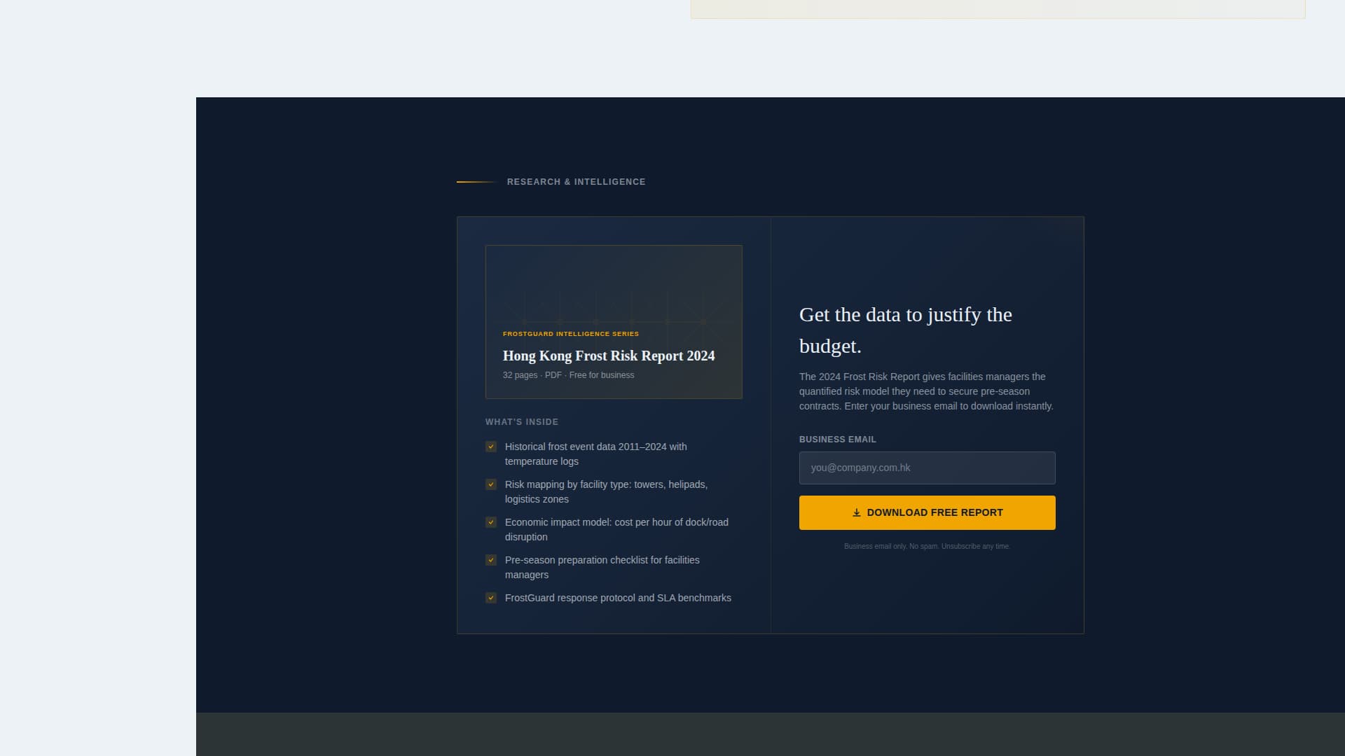 Frostguard - Urgent Snowremoval Landing Page Template