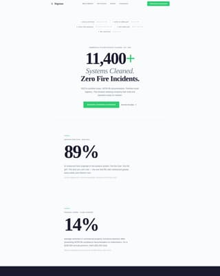 Degrease - Certified Exhaustcleaning Landing Page Template