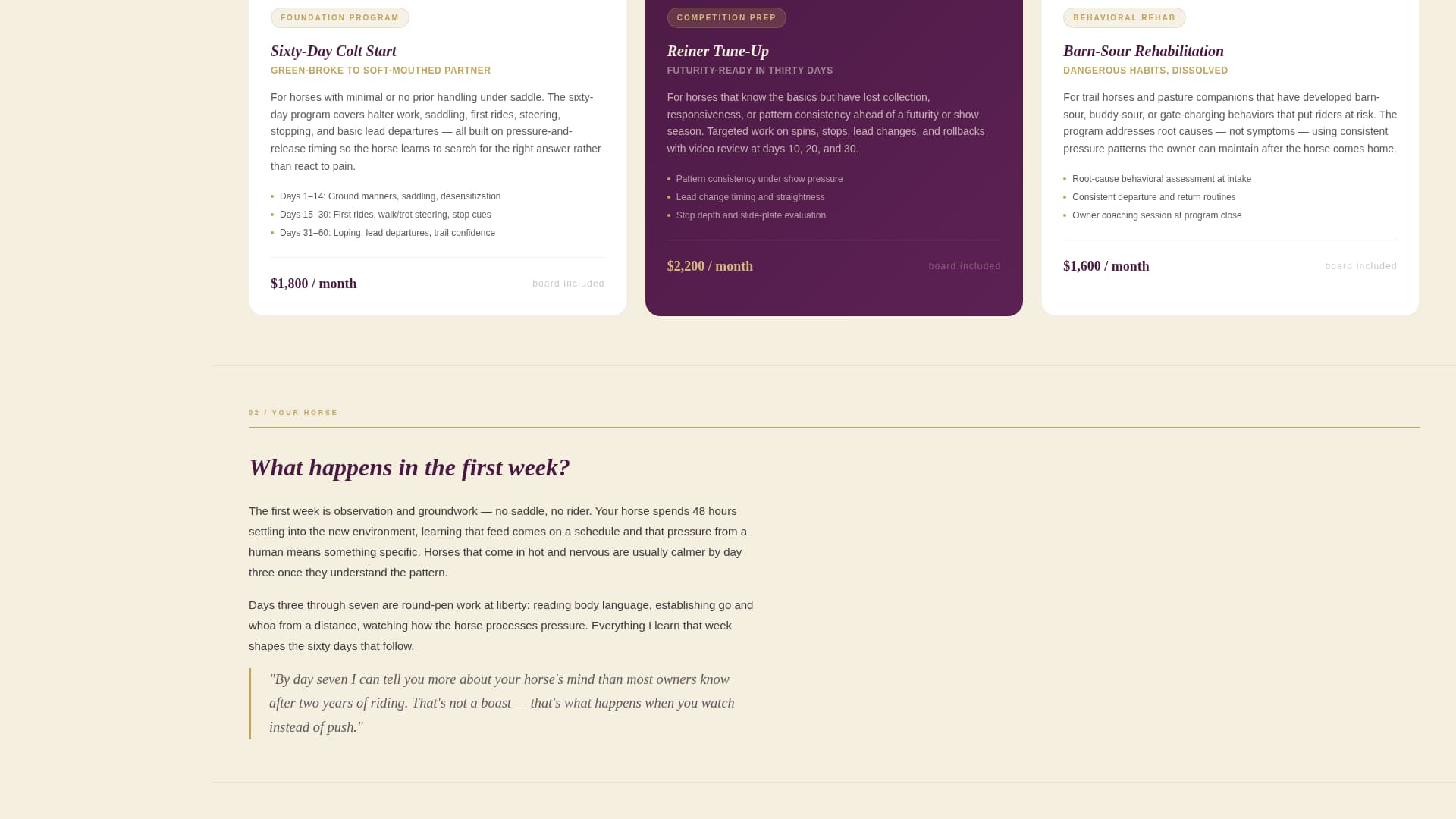 Bridle - Authoritative Trainer Landing Page Template