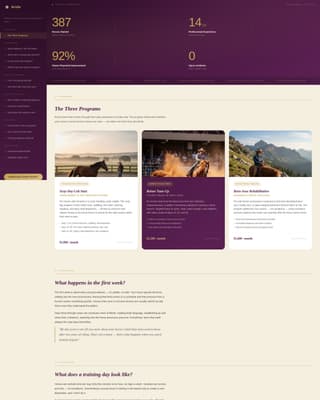 Bridle - Authoritative Trainer Landing Page Template
