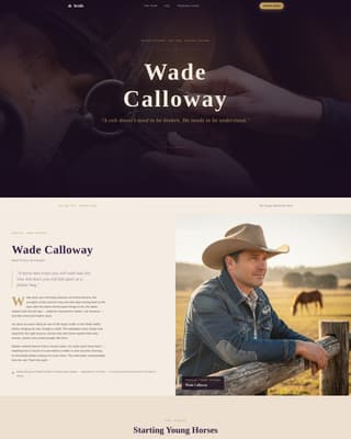 Bridle - Authoritative Equestrian Landing Page Template
