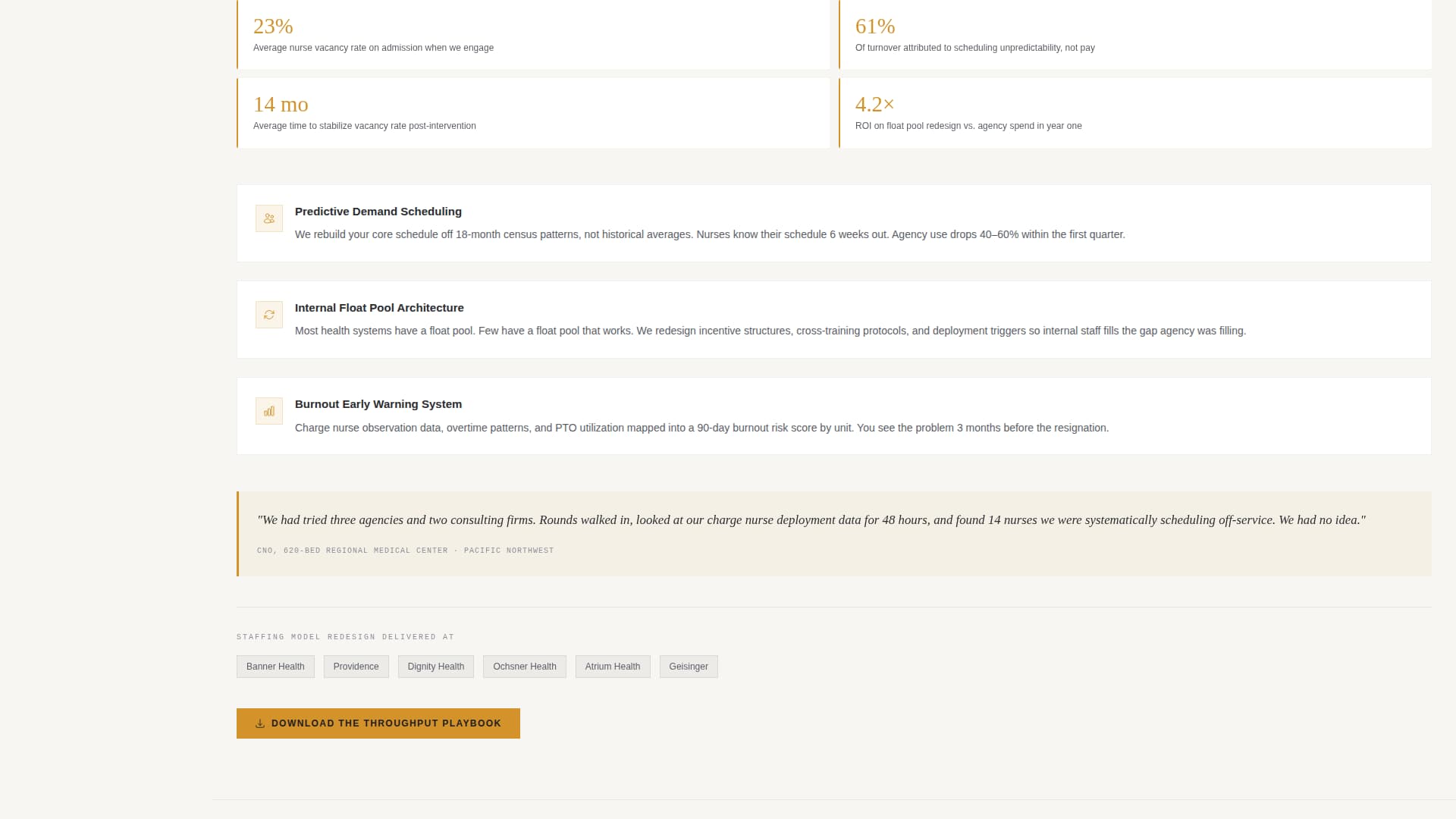 Rounds — Credible Clinical Assessment Landing Page Template