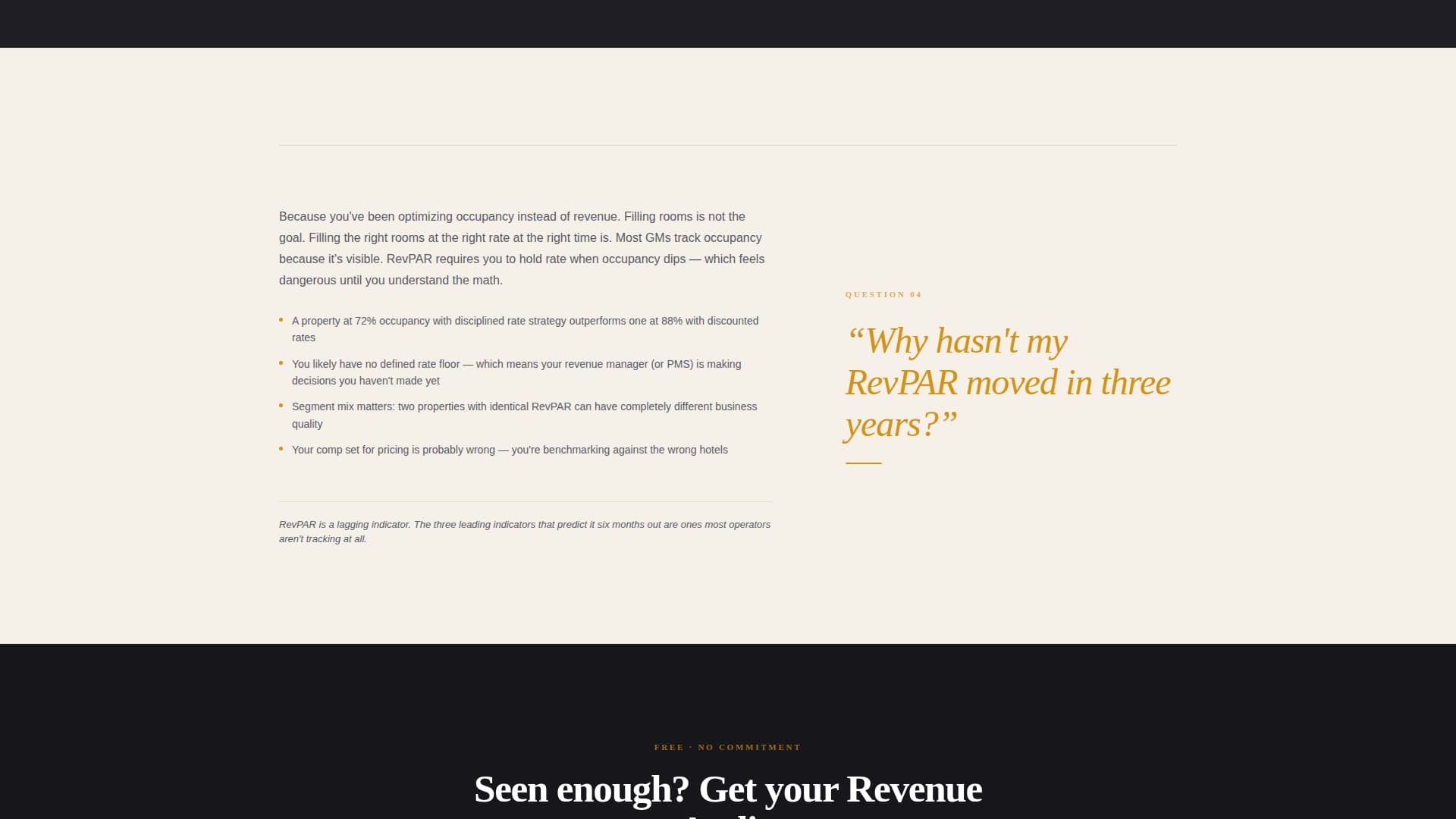 Occupancy - Authoritative Hospitalityconsulting Landing Page Template