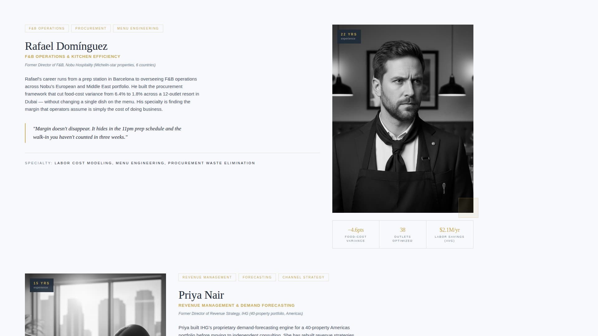 Concierge - Precision Hospitality Landing Page Template