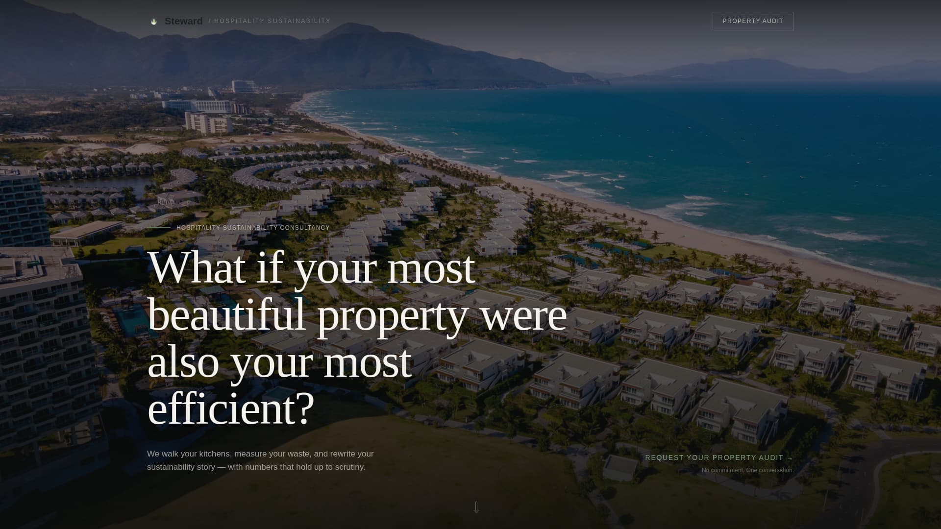 Steward - Authoritative Hospitality Landing Page Template