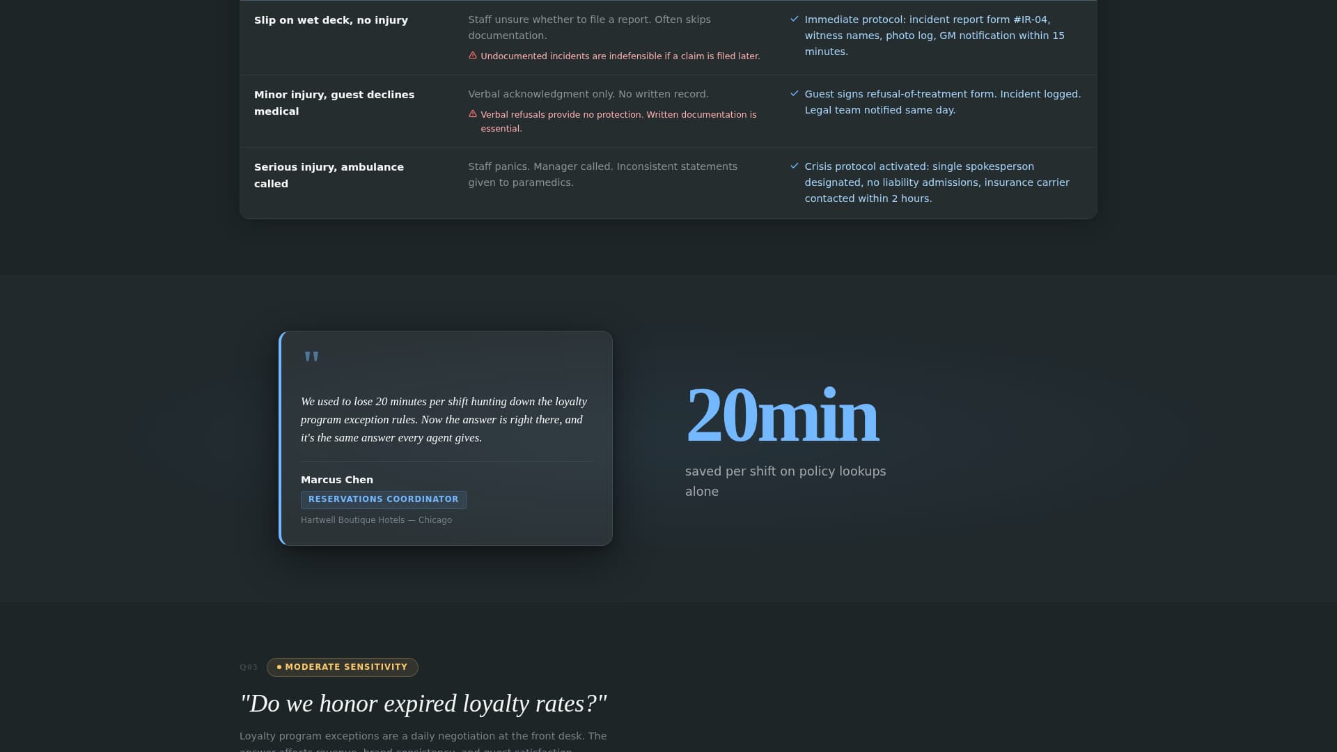 Concierge - Instant Hospitality Landing Page Template