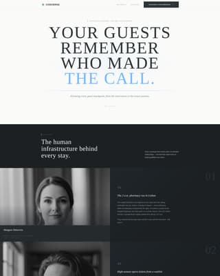 Concierge - Elevated Hospitality Landing Page Template