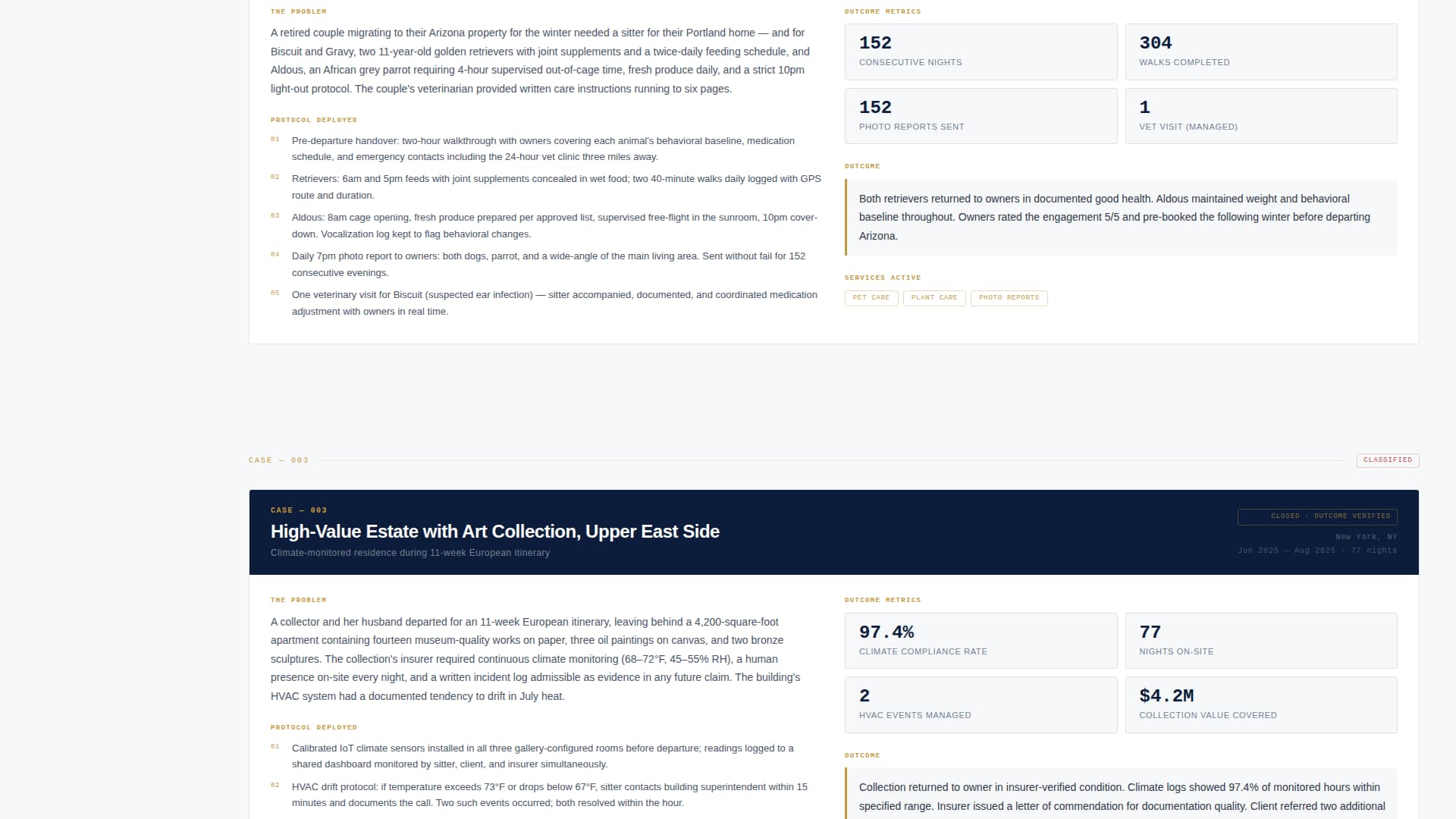 Sitter - Trusted Housesitter Landing Page Template