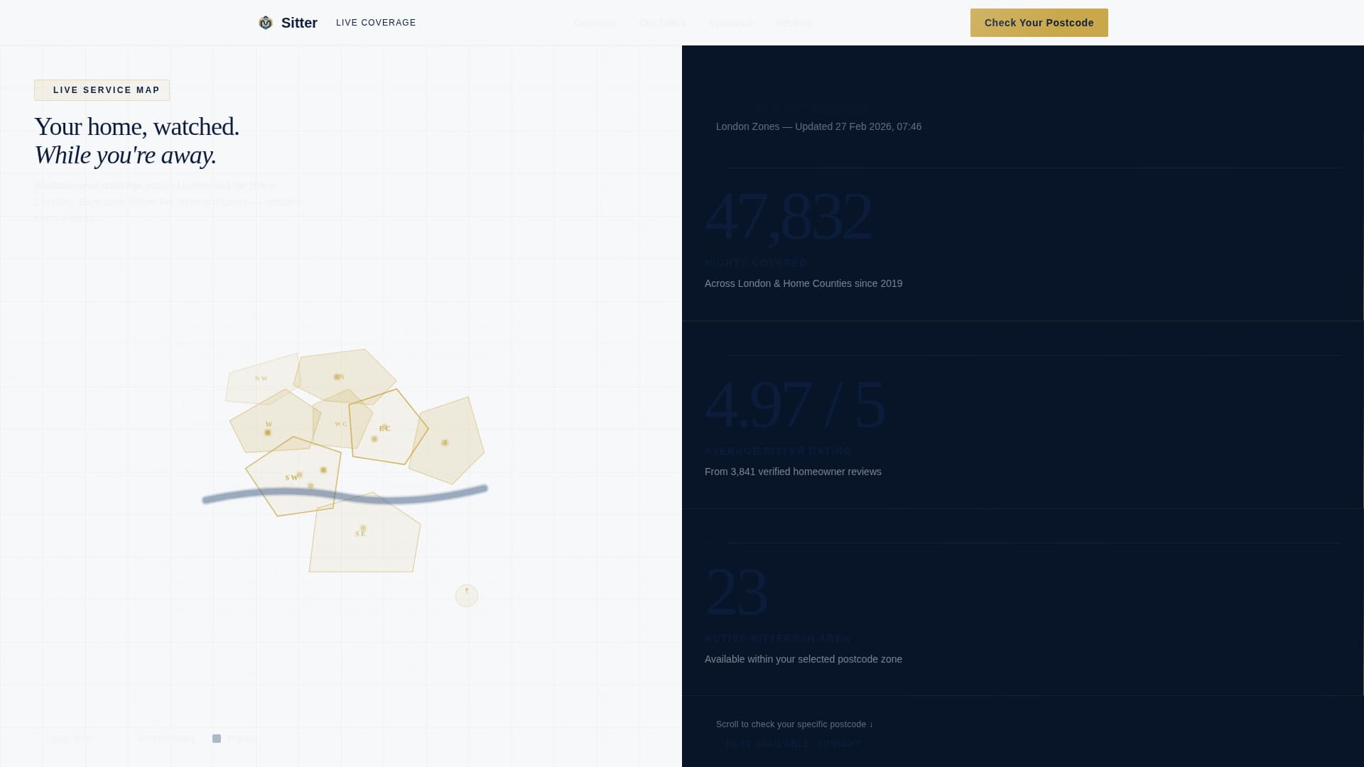 Sitter - Trusted Housesitting Landing Page Template