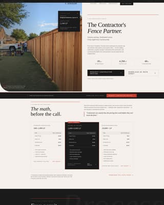 Fenceline - Authoritative Contractor Landing Page Template