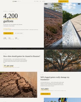Houston - Trusted Guttercleaning Landing Page Template