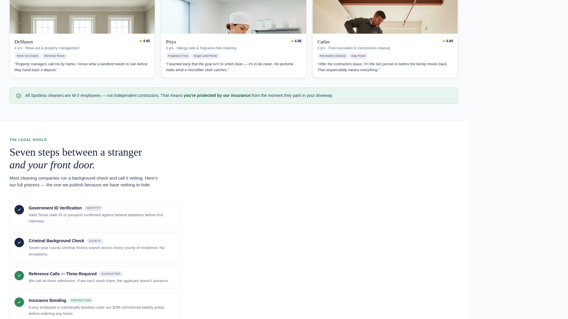 Gleam — Elite Janitorial Services Landing Page Template