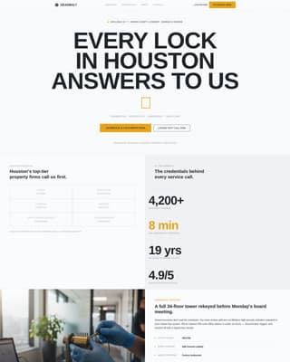 Deadbolt - Precision Locksmith Landing Page Template