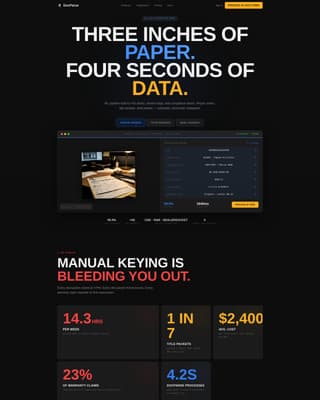Docparse - Powerful Automotive AI Landing Page Template