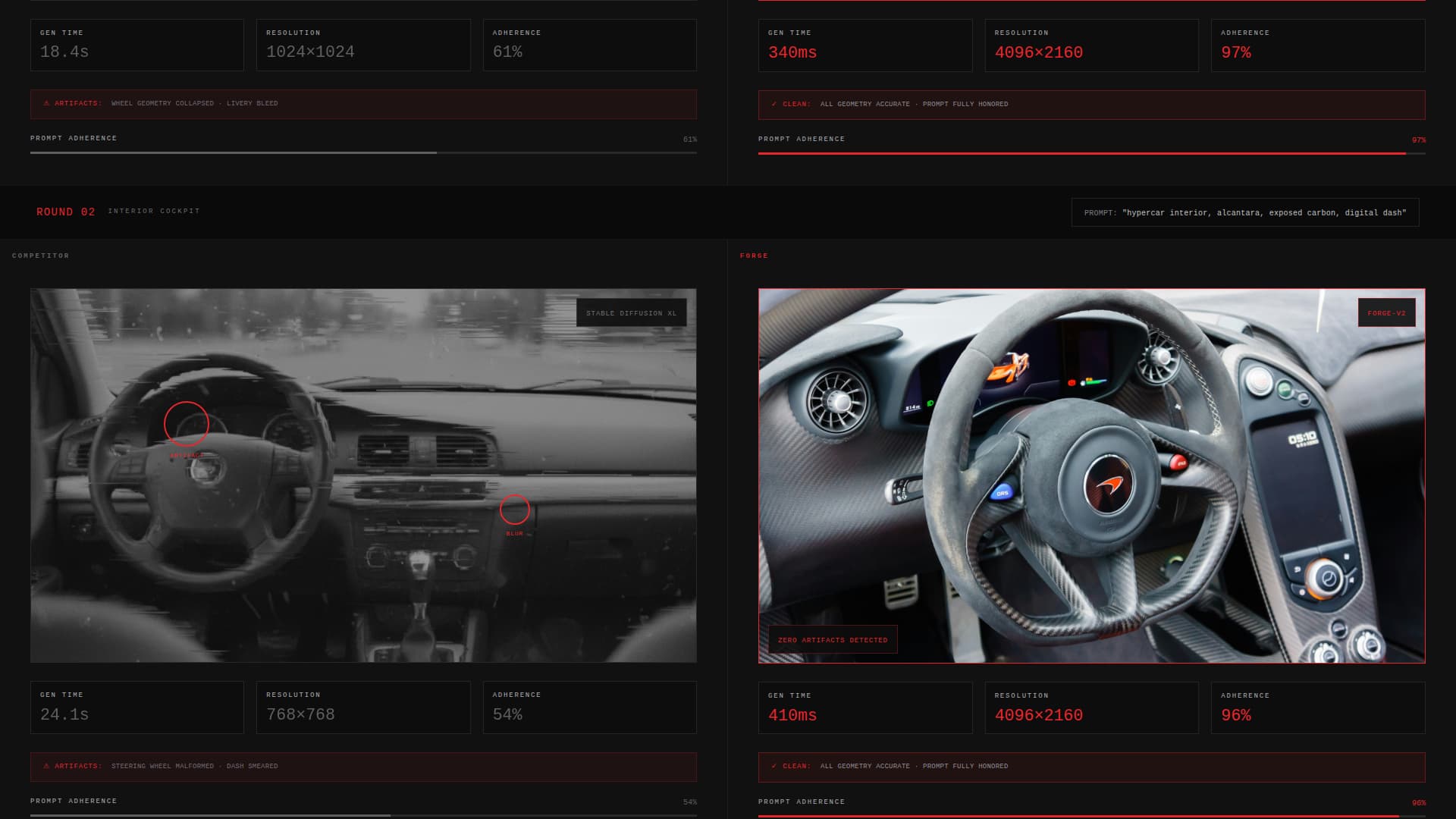 Forge - Photorealistic Automotive Landing Page Template