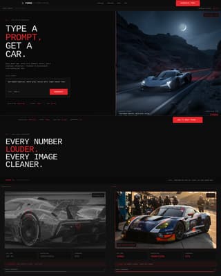 Forge - Photorealistic Automotive Landing Page Template