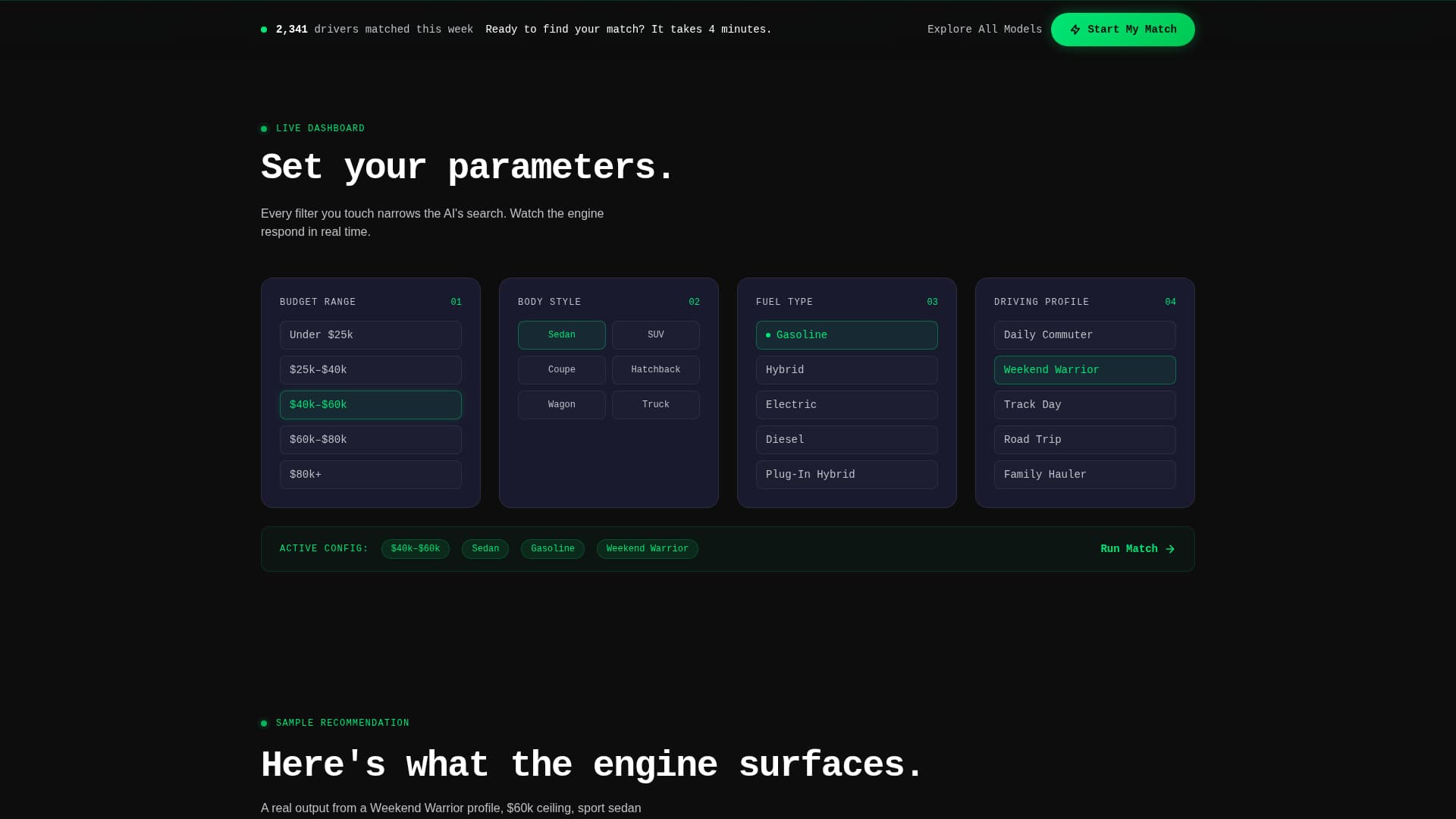 Ignition - Dynamic Automotive Landing Page Template