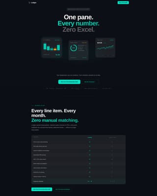 Ledger - Powerful Automotive Accounting Landing Page Template