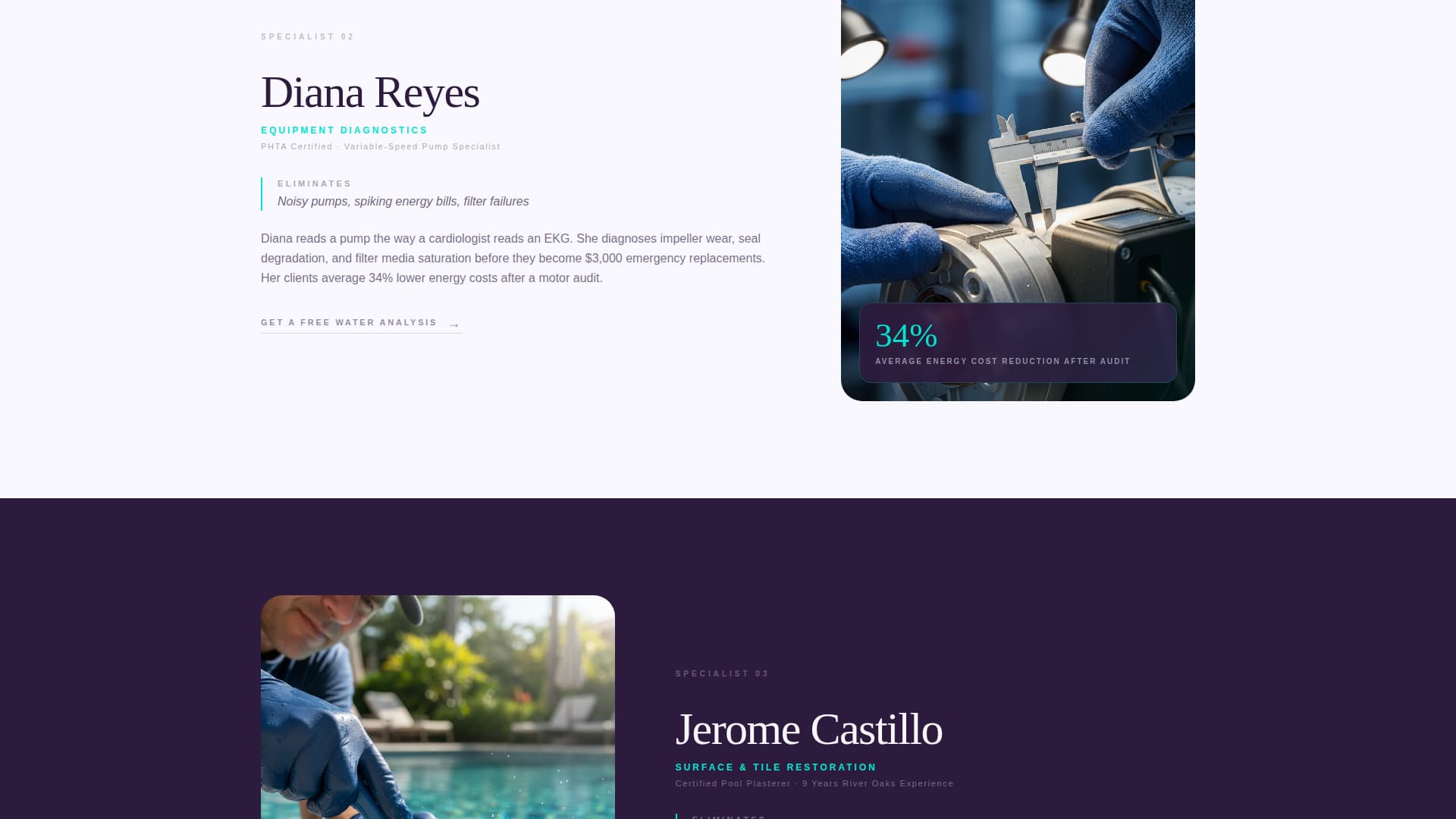 Aqua — Authoritative Pool Maintenance Landing Page Template