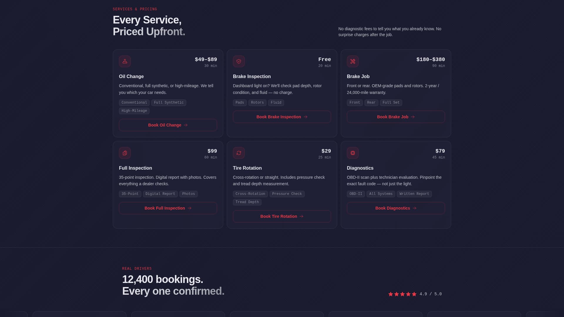 Automotive Digital Presence Booking Website Template